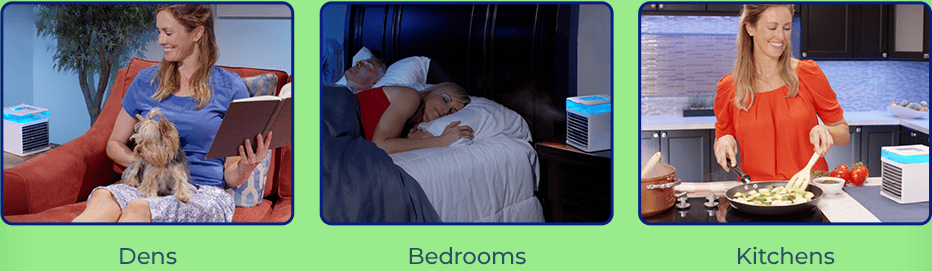 Arctic Air Pure Chill® can be used in Dens, Bedrooms and Kitchens